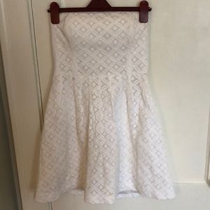 White Strapless Lilly Pulitzer Dress